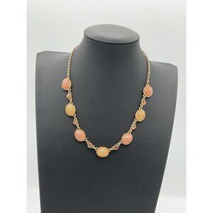 Liz Claiborne Gold-Tone Necklace With Pink Accents